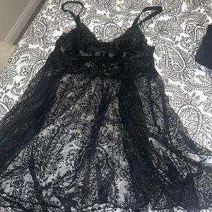 Polka dot teddy with polka dot thong set